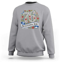 Vintage Floral Bicentennial Babe Est 1976 Sweatshirt Elegant 50th Birthday