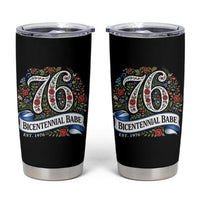 Vintage Floral Bicentennial Babe Est 1976 Tumbler Cup Elegant 50th Birthday
