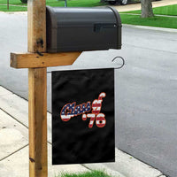 Patriotic Class of 76 Retro American Flag Script Garden Flag Graduation Birthday Milestone
