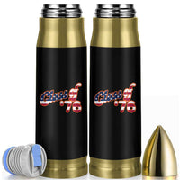 Patriotic Class of 76 Retro American Flag Script Bullet Tumbler Graduation Birthday Milestone