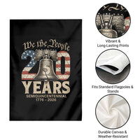 We The People 250 Years Liberty Bell Patriotic Garden Flag American Semi-Quincentennial