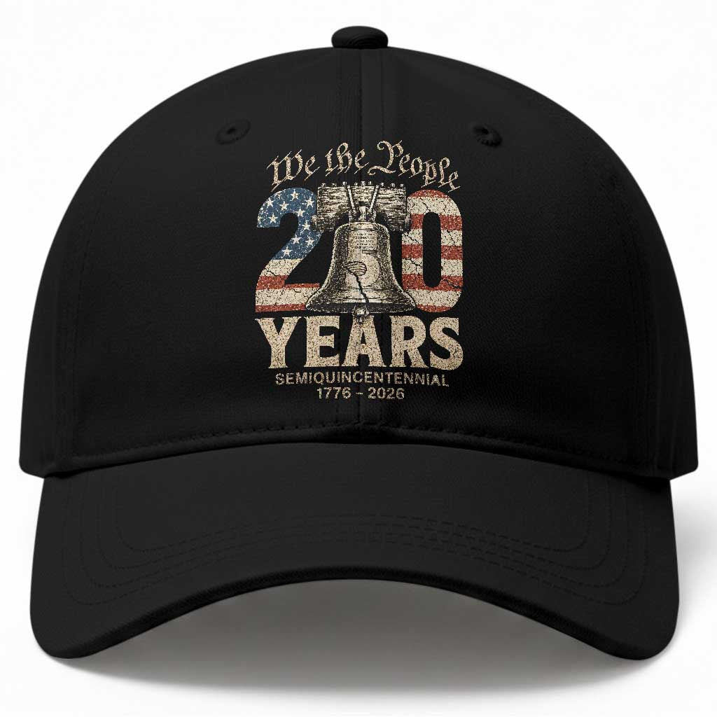 We The People 250 Years Liberty Bell Patriotic Baseball Cap American Semi-Quincentennial