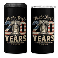 We The People 250 Years Liberty Bell Patriotic 4 in 1 Can Cooler Tumbler American Semi-Quincentennial