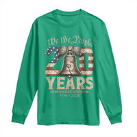 We The People 250 Years Liberty Bell Patriotic Long Sleeve Shirt American Semi-Quincentennial