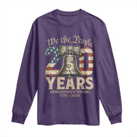 We The People 250 Years Liberty Bell Patriotic Long Sleeve Shirt American Semi-Quincentennial