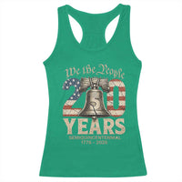 We The People 250 Years Liberty Bell Patriotic Racerback Tank Top American Semi-Quincentennial