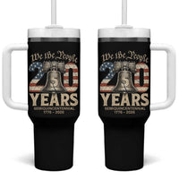 We The People 250 Years Liberty Bell Patriotic Tumbler With Handle American Semi-Quincentennial