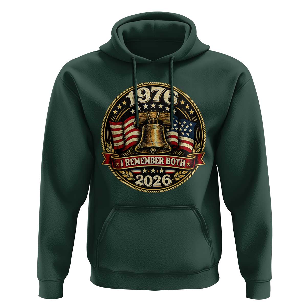 Bicentennial Born 1976 Liberty Bell Hoodie America 250th Anniversary 50th Birthday