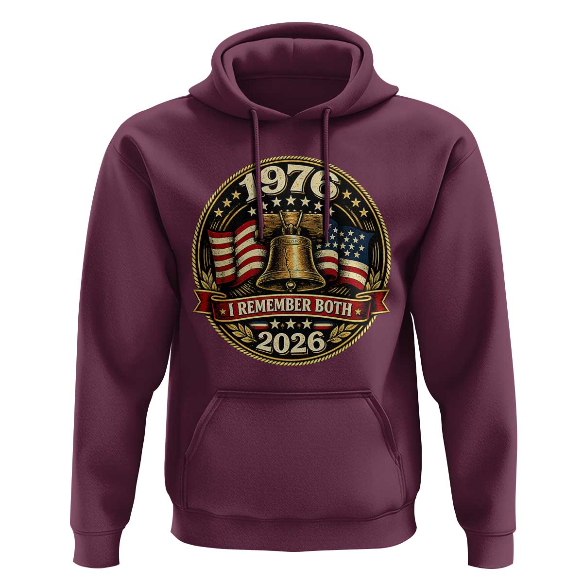 Bicentennial Born 1976 Liberty Bell Hoodie America 250th Anniversary 50th Birthday