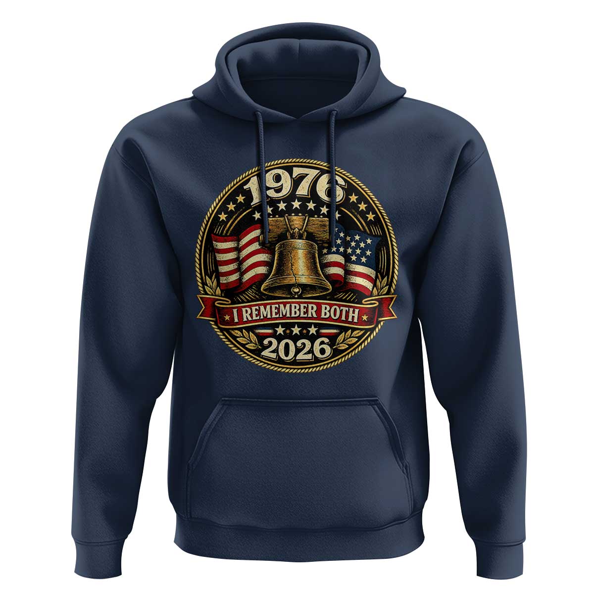 Bicentennial Born 1976 Liberty Bell Hoodie America 250th Anniversary 50th Birthday