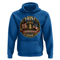 Bicentennial Born 1976 Liberty Bell Hoodie America 250th Anniversary 50th Birthday