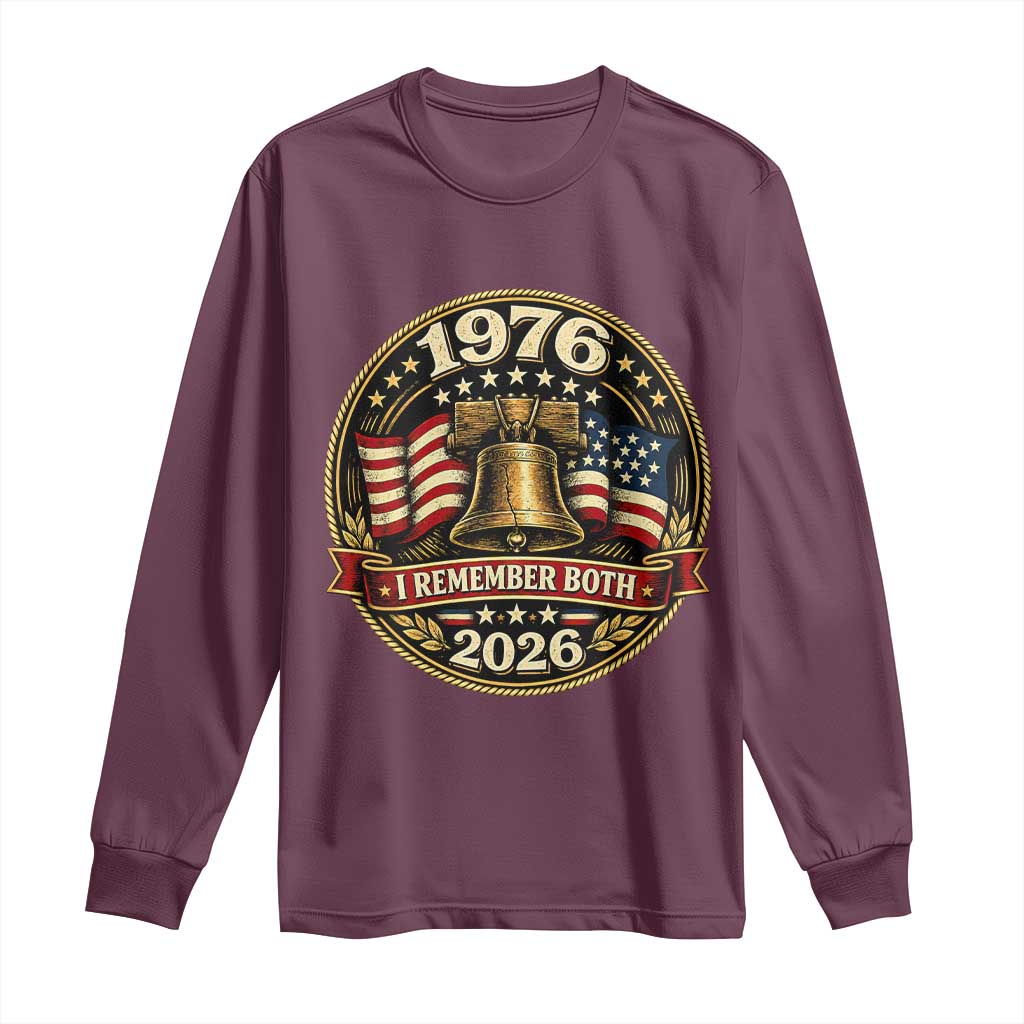 Bicentennial Born 1976 Liberty Bell Long Sleeve Shirt America 250th Anniversary 50th Birthday