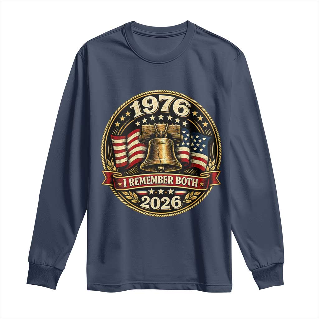 Bicentennial Born 1976 Liberty Bell Long Sleeve Shirt America 250th Anniversary 50th Birthday