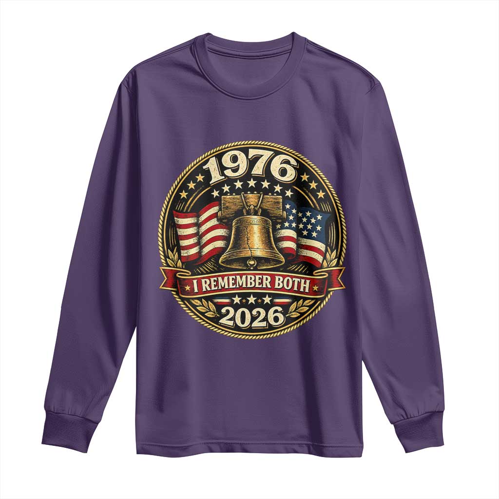 Bicentennial Born 1976 Liberty Bell Long Sleeve Shirt America 250th Anniversary 50th Birthday