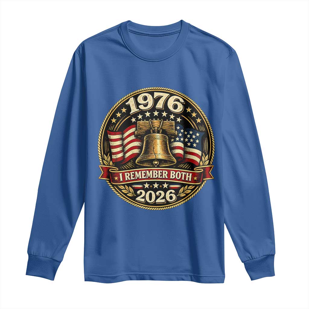 Bicentennial Born 1976 Liberty Bell Long Sleeve Shirt America 250th Anniversary 50th Birthday