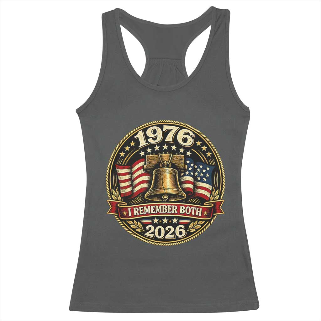 Bicentennial Born 1976 Liberty Bell Racerback Tank Top America 250th Anniversary 50th Birthday