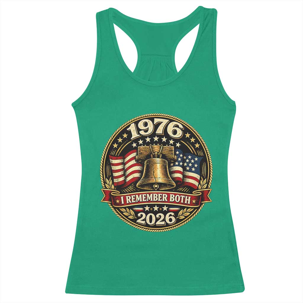 Bicentennial Born 1976 Liberty Bell Racerback Tank Top America 250th Anniversary 50th Birthday