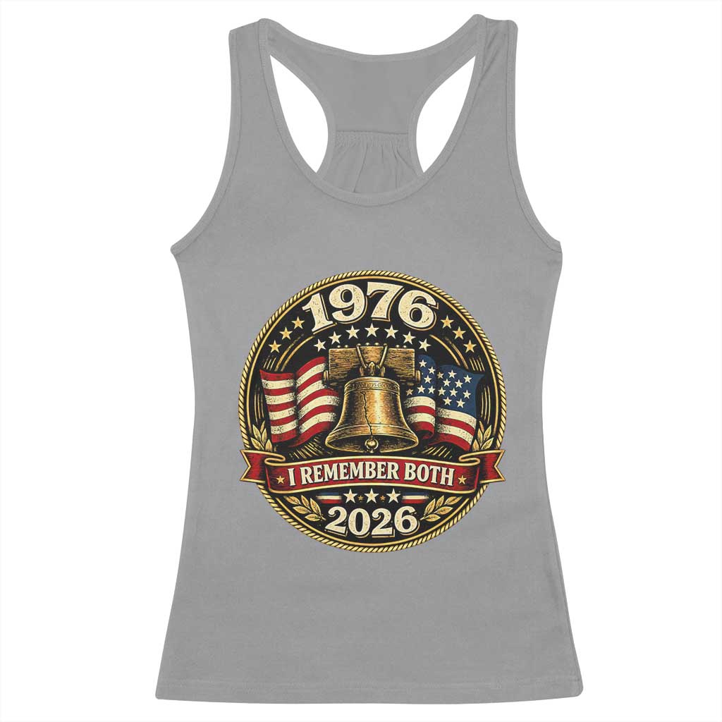 Bicentennial Born 1976 Liberty Bell Racerback Tank Top America 250th Anniversary 50th Birthday