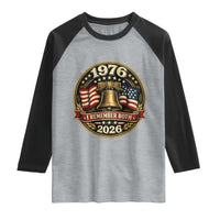 Bicentennial Born 1976 Liberty Bell Raglan Shirt America 250th Anniversary 50th Birthday