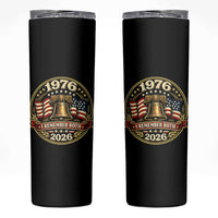 Bicentennial Born 1976 Liberty Bell Skinny Tumbler America 250th Anniversary 50th Birthday