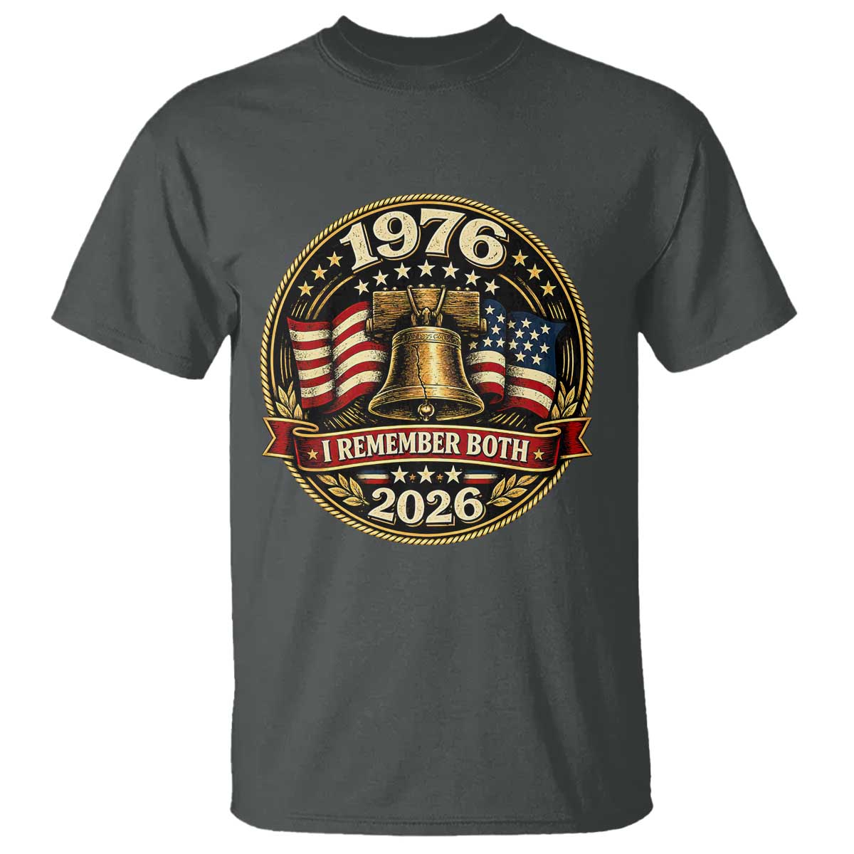 Bicentennial Born 1976 Liberty Bell T Shirt America 250th Anniversary 50th Birthday