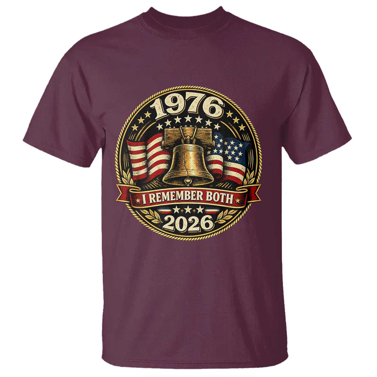 Bicentennial Born 1976 Liberty Bell T Shirt America 250th Anniversary 50th Birthday