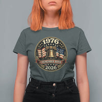 Bicentennial Born 1976 Liberty Bell T Shirt For Women America 250th Anniversary 50th Birthday