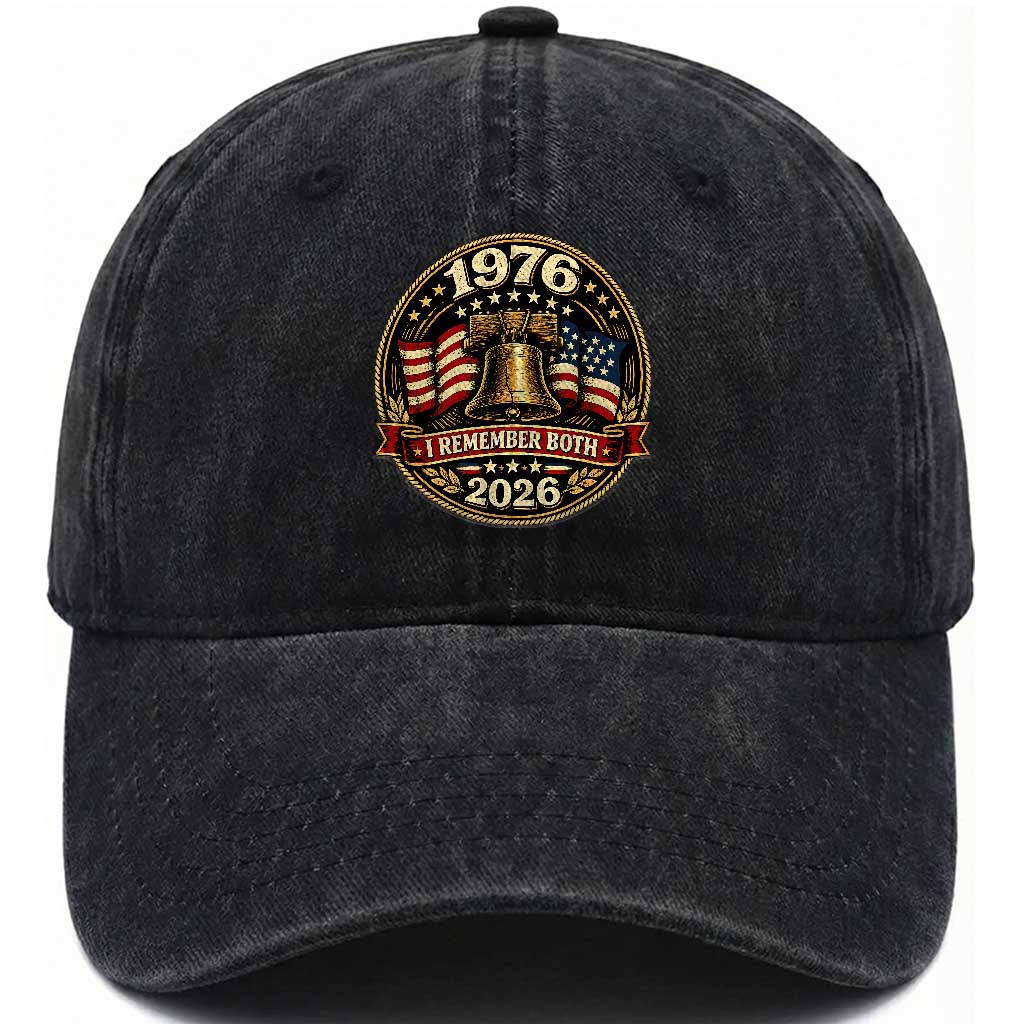 Bicentennial Born 1976 Liberty Bell Washed Cotton Baseball Cap America 250th Anniversary 50th Birthday