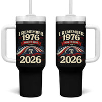 I Remember 1976 Now Im Here For 2026 Tumbler With Handle Liberty Bell 50th Birthday