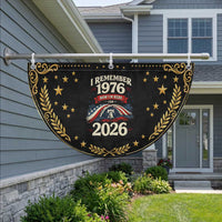 I Remember 1976 Now Im Here For 2026 Patriotic Fan Flag Liberty Bell 50th Birthday