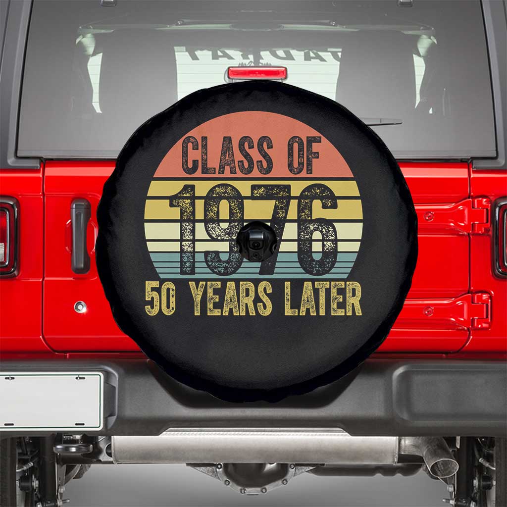 Class of 1976 50 Years Later Spare Tire Cover Retro Sunset Graduation Birthday 50th Milestone