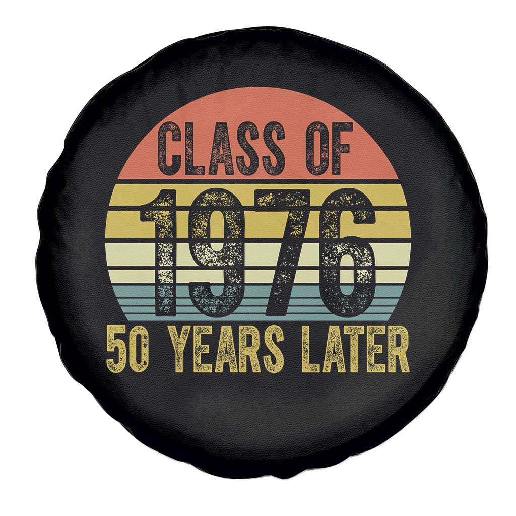 Class of 1976 50 Years Later Spare Tire Cover Retro Sunset Graduation Birthday 50th Milestone