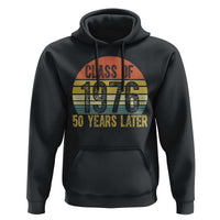 Class of 1976 50 Years Later Hoodie Retro Sunset Graduation Birthday 50th Milestone