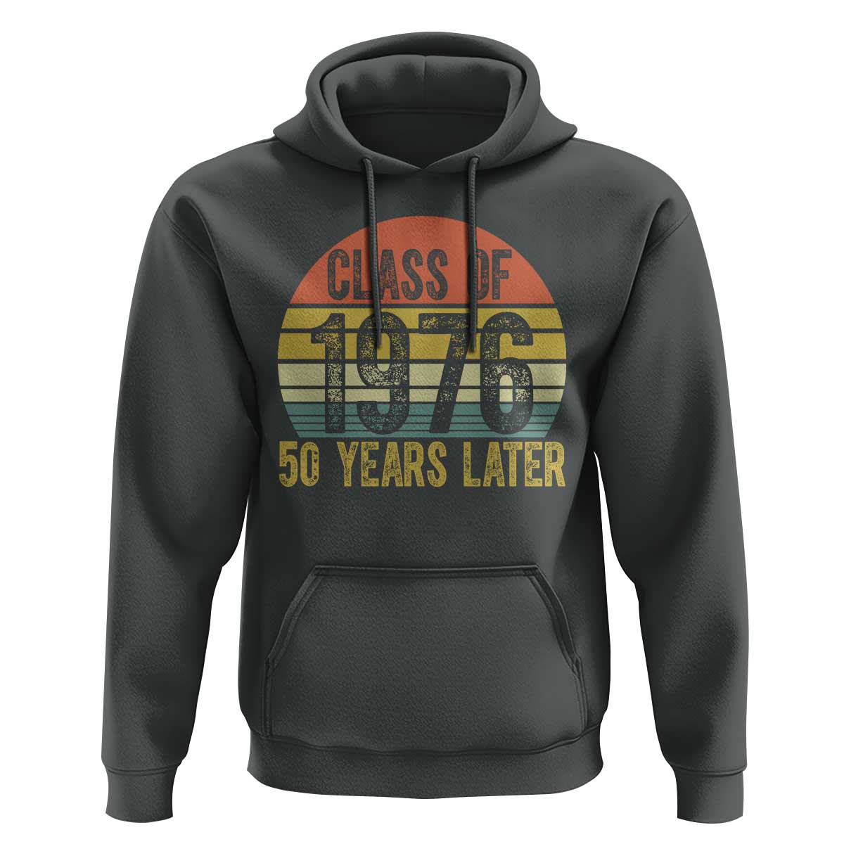 Class of 1976 50 Years Later Hoodie Retro Sunset Graduation Birthday 50th Milestone