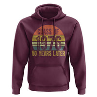 Class of 1976 50 Years Later Hoodie Retro Sunset Graduation Birthday 50th Milestone