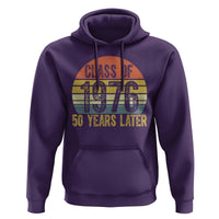 Class of 1976 50 Years Later Hoodie Retro Sunset Graduation Birthday 50th Milestone