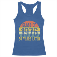 Class of 1976 50 Years Later Racerback Tank Top Retro Sunset Graduation Birthday 50th Milestone