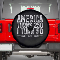 America Turns 250 I Turn 50 Spare Tire Cover Funny Patriotic 1976 50th Birthday