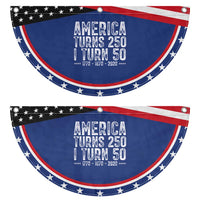 America Turns 250 I Turn 50 Patriotic Fan Flag Funny 1976 50th Birthday