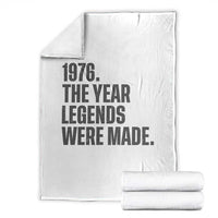 1976 The Year Legends Were Made Throw Blanket Minimalist Retro 50th Birthday