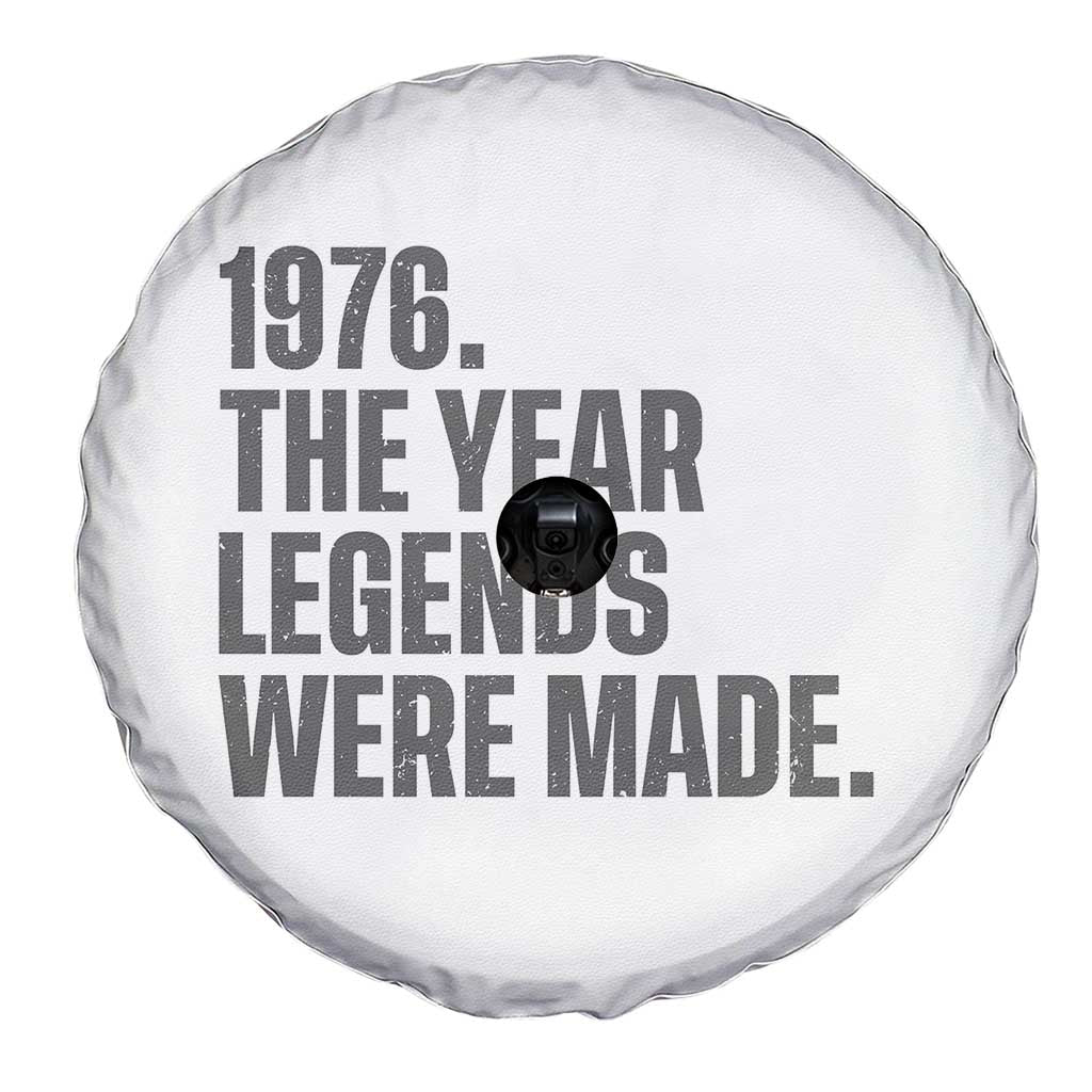 1976 The Year Legends Were Made Spare Tire Cover Minimalist Retro 50th Birthday