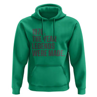 1976 The Year Legends Were Made Hoodie Minimalist Retro 50th Birthday