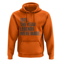 1976 The Year Legends Were Made Hoodie Minimalist Retro 50th Birthday