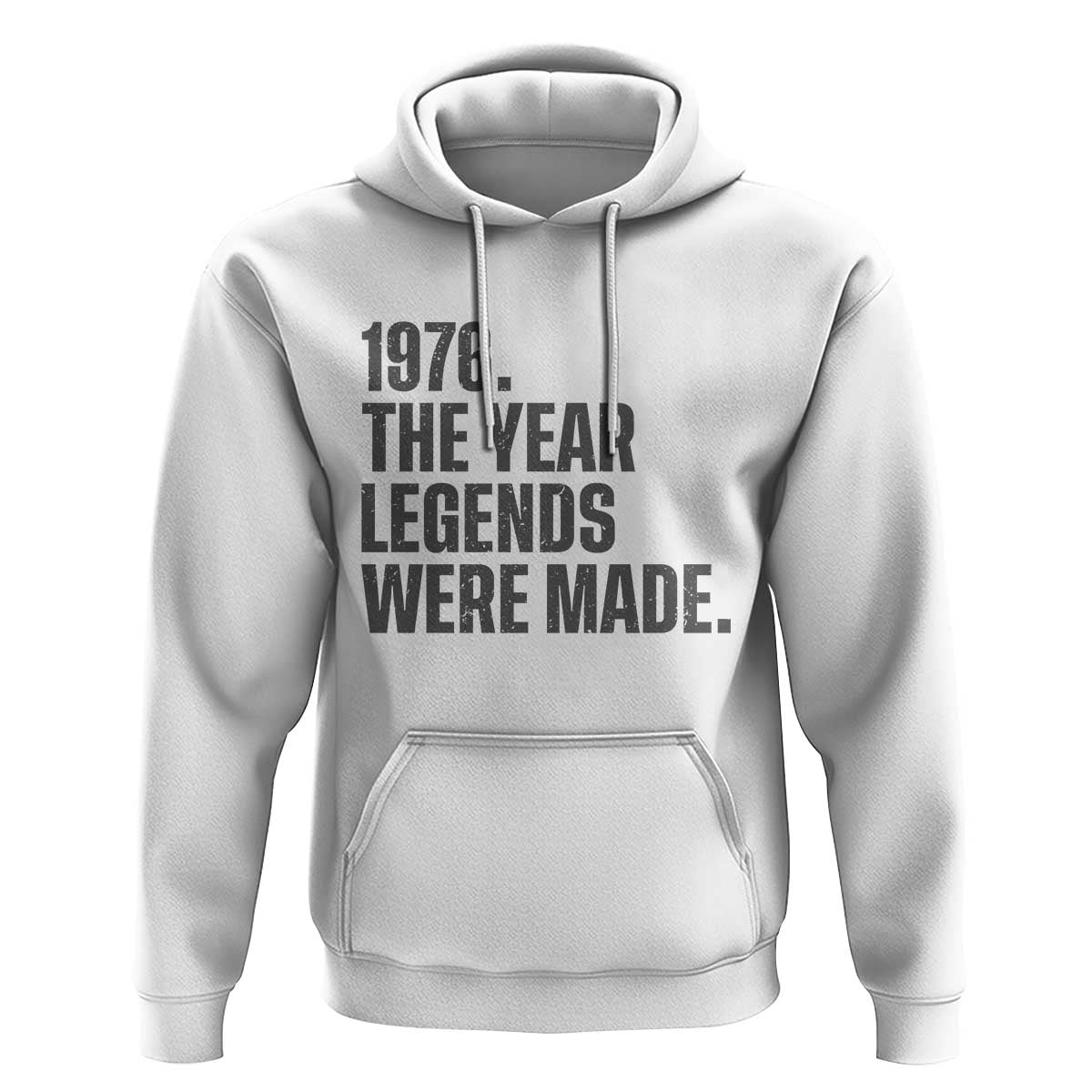 1976 The Year Legends Were Made Hoodie Minimalist Retro 50th Birthday