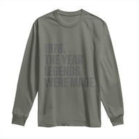 1976 The Year Legends Were Made Long Sleeve Shirt Minimalist Retro 50th Birthday