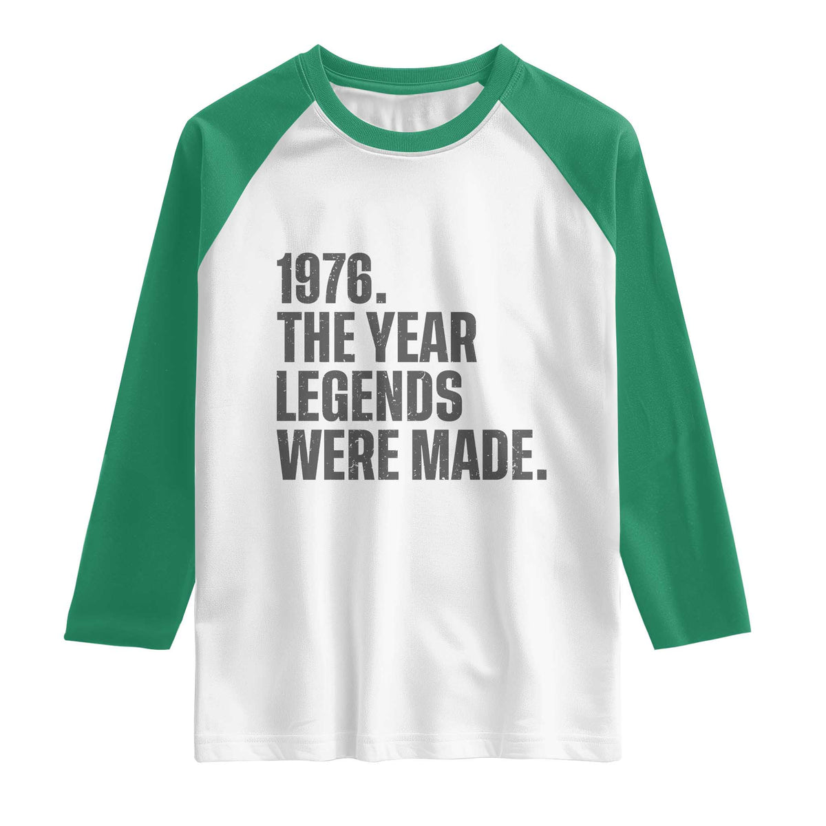 1976 The Year Legends Were Made Raglan Shirt Minimalist Retro 50th Birthday