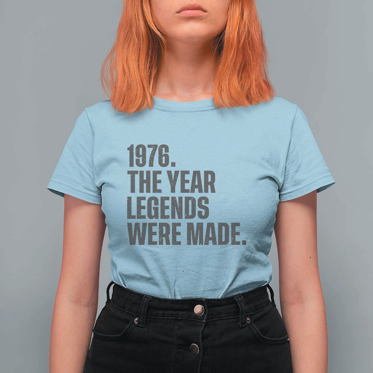 1976 The Year Legends Were Made T Shirt For Women Minimalist Retro 50th Birthday