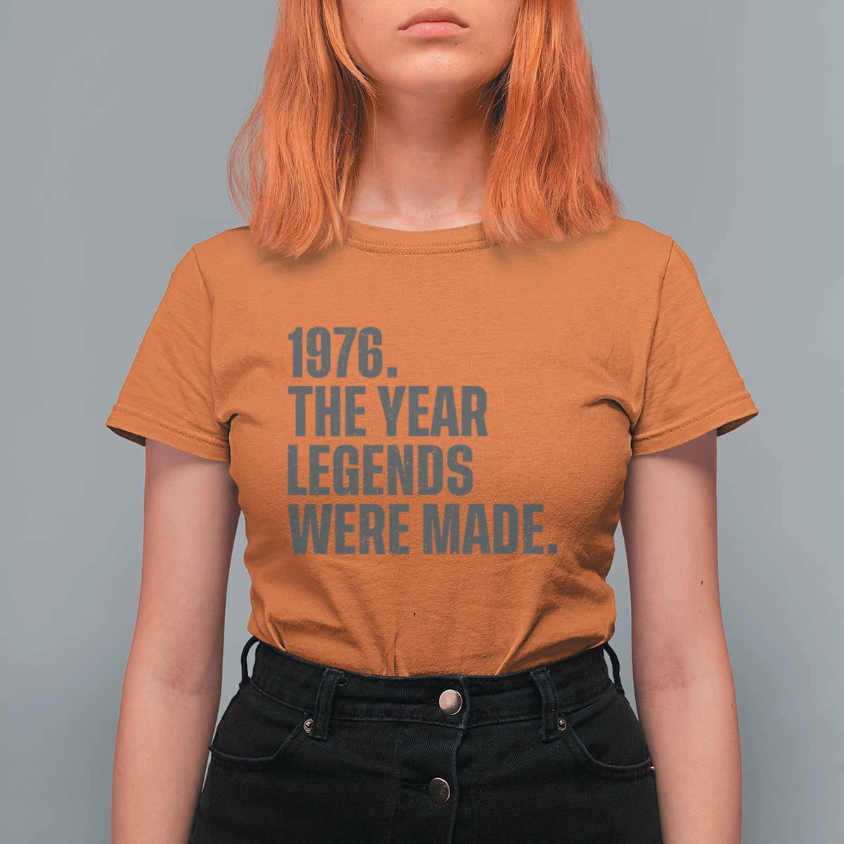 1976 The Year Legends Were Made T Shirt For Women Minimalist Retro 50th Birthday