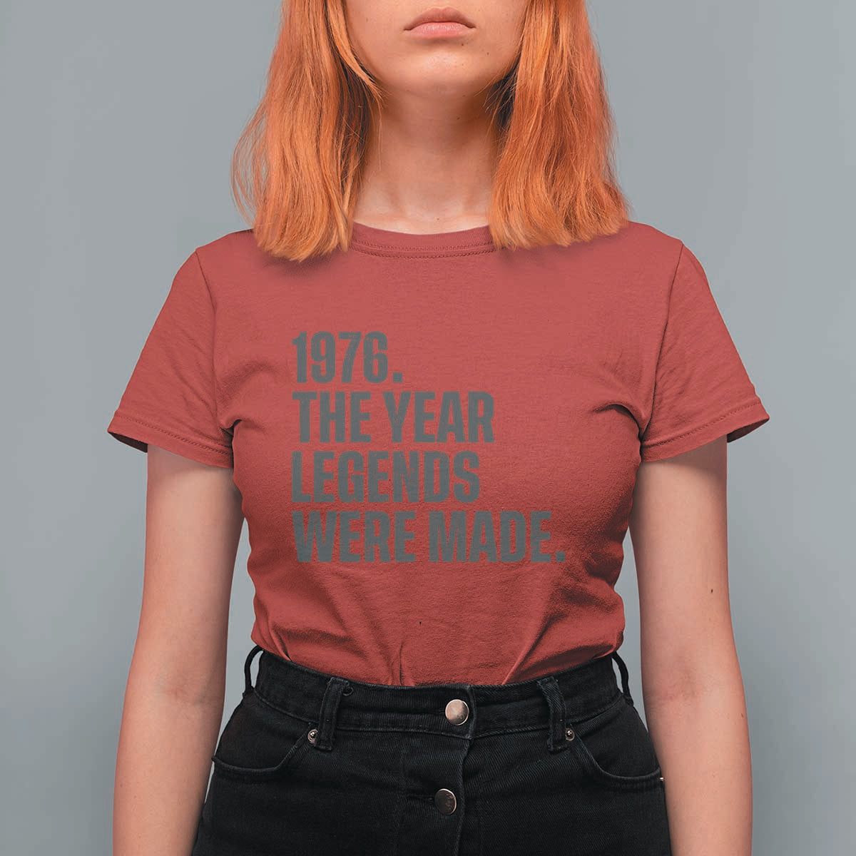 1976 The Year Legends Were Made T Shirt For Women Minimalist Retro 50th Birthday