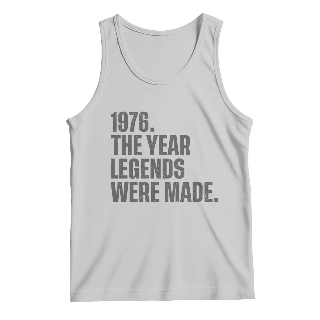 1976 The Year Legends Were Made Tank Top Minimalist Retro 50th Birthday